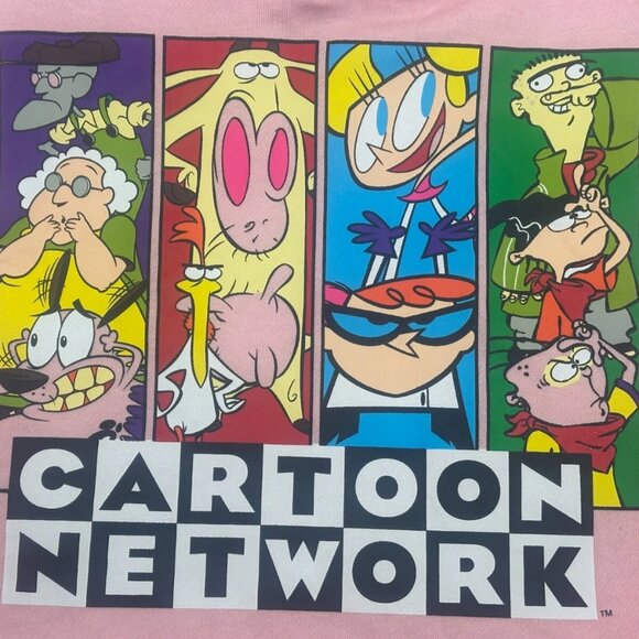 CARTOON NETWORK - Pink Logo Hoodie - Unisex - M - Worn 1 Time - Picture 6 of 10